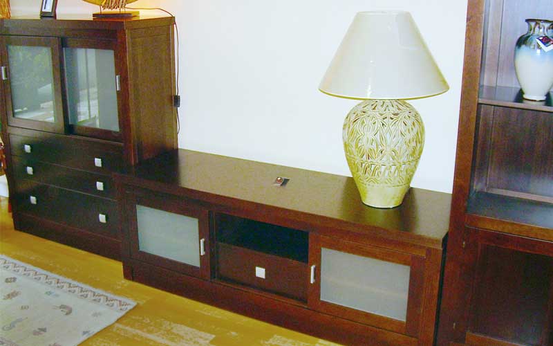 Muebles de salón comedor de madera. carpinterÃa ebanisteria ... Salon comedor de madera